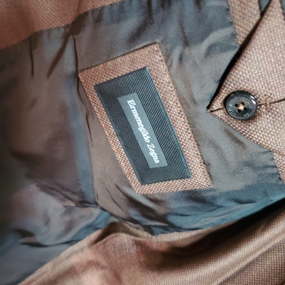 ZEGNA DARK FOLIAGE OASI LINO EVENING JACKET. NWT - Picture 2 of 5